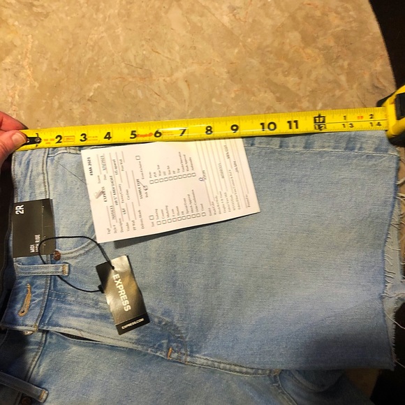 3 PC NWT Express High Waisted Denim Shorts Bundle - Picture 6 of 10